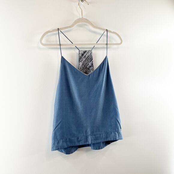 Lululemon Wake & Flow Racerback Tank Top Camisole Blue Denim Small - Picture 6 of 12